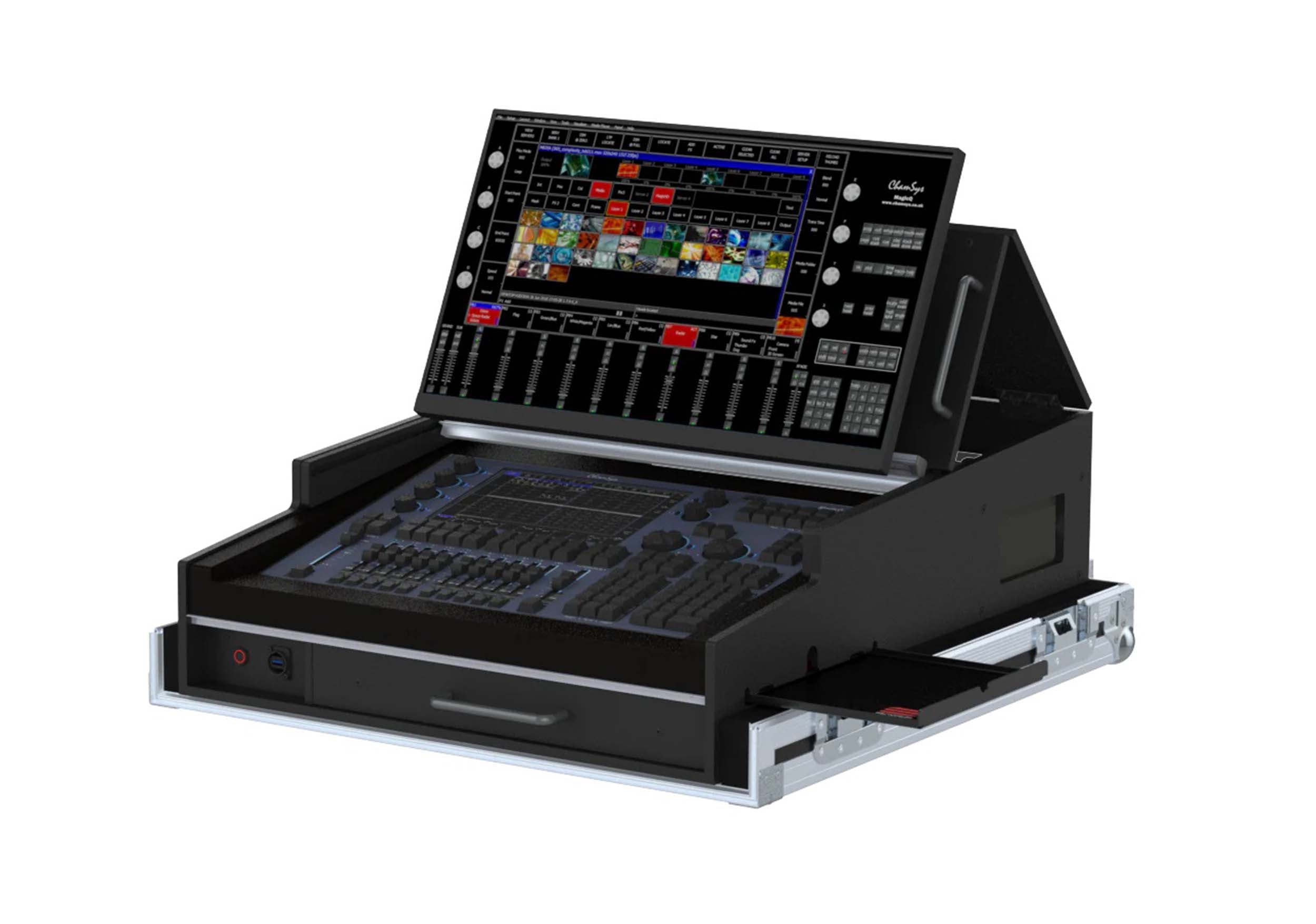 Santosom XSM-CHAMMQ70C Flight Case for Chamsys MagicQ MQ70 Compact Lighting Controller by Santosom