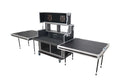 Santosom XSM-AVPRO 2X9U 2X6U Video Controller Flight Case for 2x 24" Monitors and 9U/6U Rack by Santosom