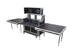 Santosom XSM-AVPRO 2X9U 2X6U Video Controller Flight Case for 2x 24" Monitors and 9U/6U Rack by Santosom