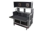Santosom XSM-AVPRO 2X9U 2X6U Video Controller Flight Case for 2x 24" Monitors and 9U/6U Rack by Santosom