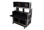 Santosom XSM-AVPRO 2X9U 2X6U Video Controller Flight Case for 2x 24" Monitors and 9U/6U Rack by Santosom