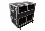 Santosom XSM-AVPRO 2X9U 2X6U Video Controller Flight Case for 2x 24" Monitors and 9U/6U Rack by Santosom