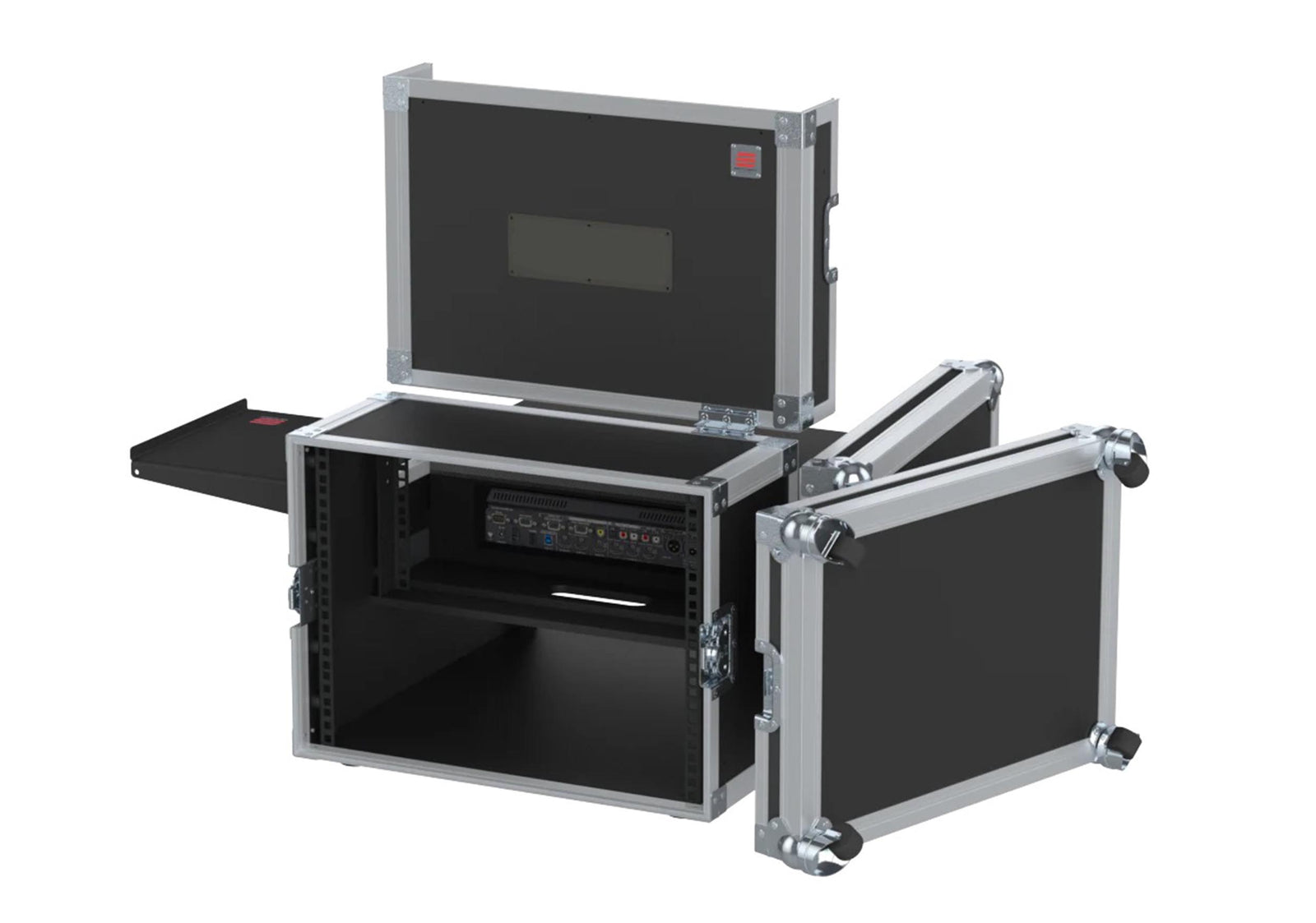 Santosom XSM-ROLAND VR4HD 3U Flight Case Regie 4 Roland VR-4HD, LCD and 19" 3U by Santosom