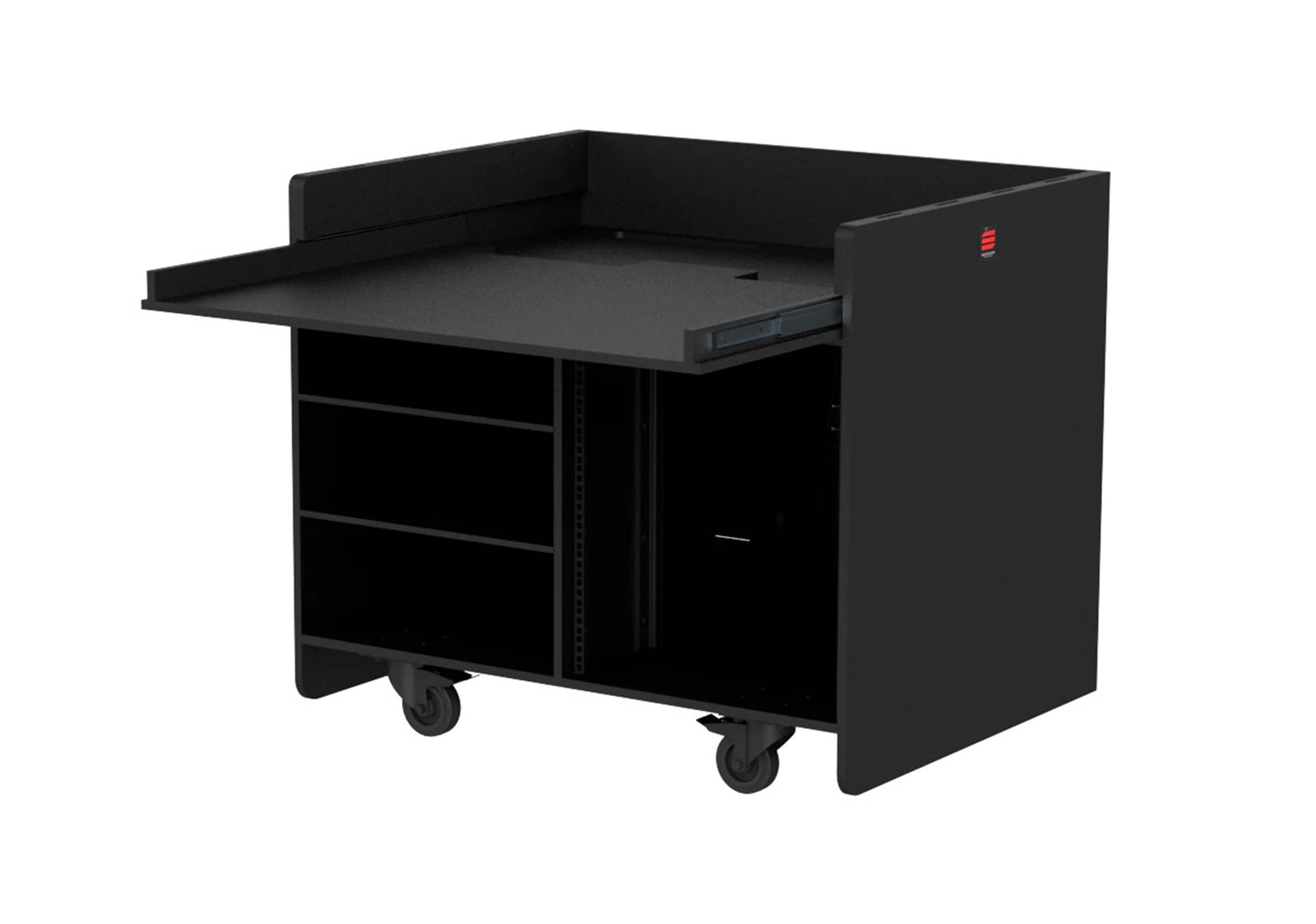 Santosom XSM-2X12U W MENSA Double Wood Regie Rack Case - 12U + 12U by Santosom