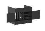 Santosom XSM-2X12U W MENSA Double Wood Regie Rack Case - 12U + 12U by Santosom