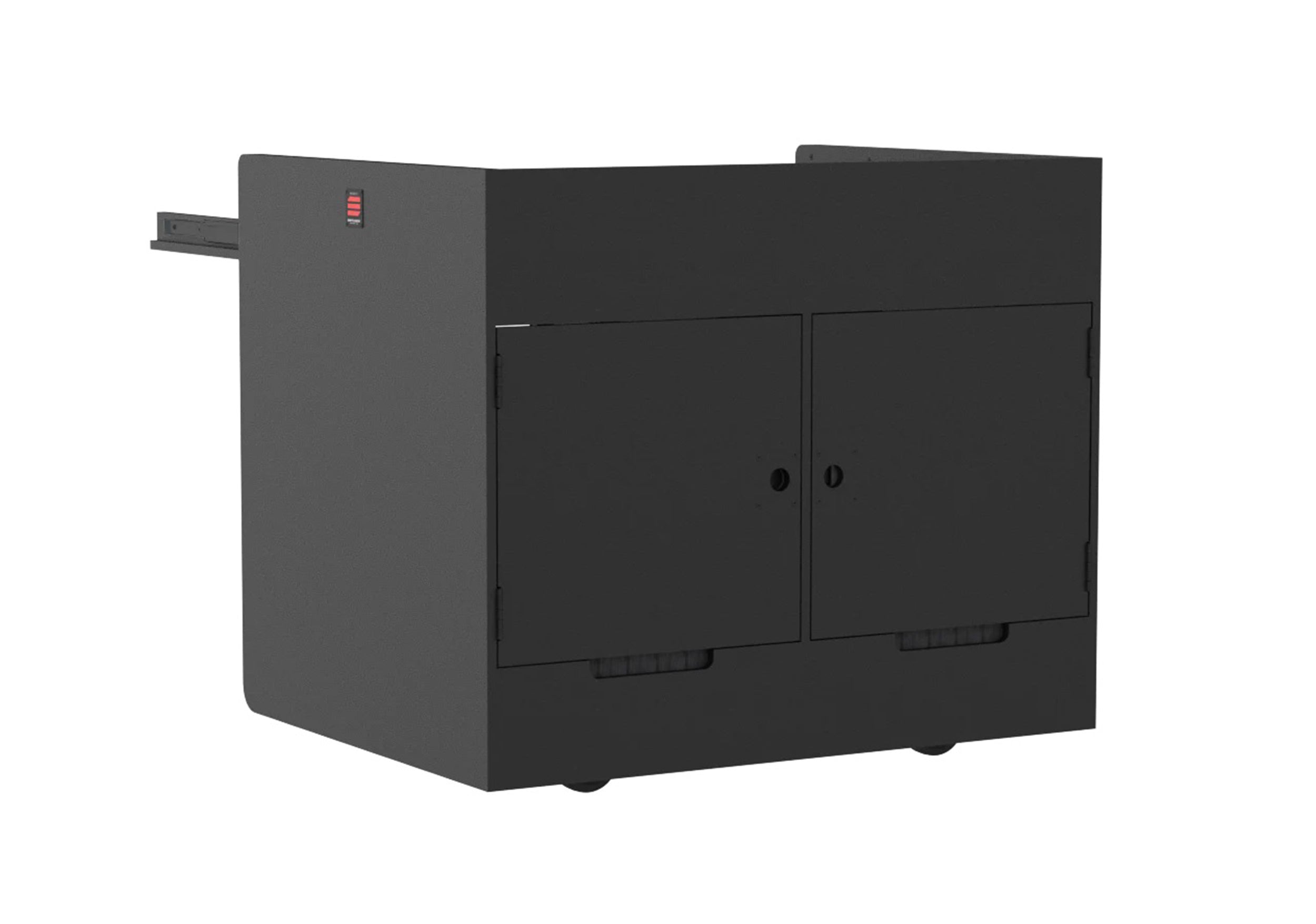 Santosom XSM-2X12U W MENSA Double Wood Regie Rack Case - 12U + 12U by Santosom