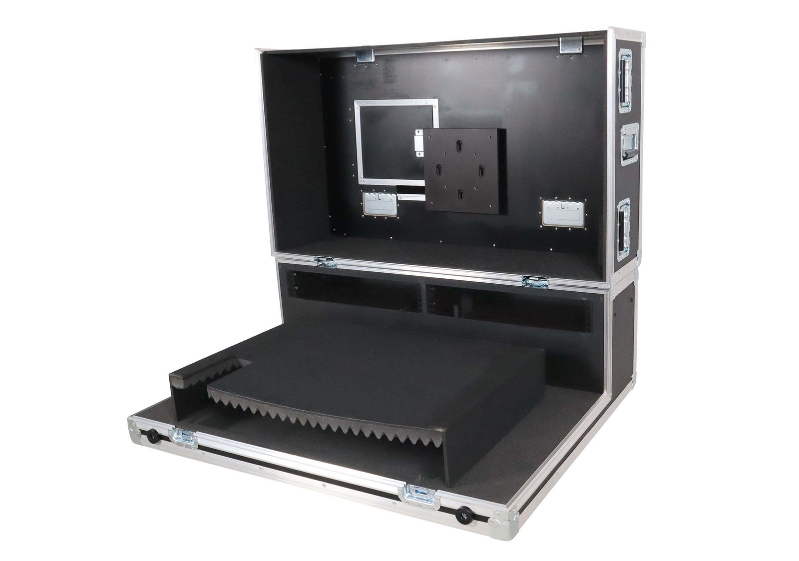 Santosom XSM-AVATEM2ME2X2UW Professional Flight Case for Blackmagic ATEM 2 M/E and Monitor by Santosom