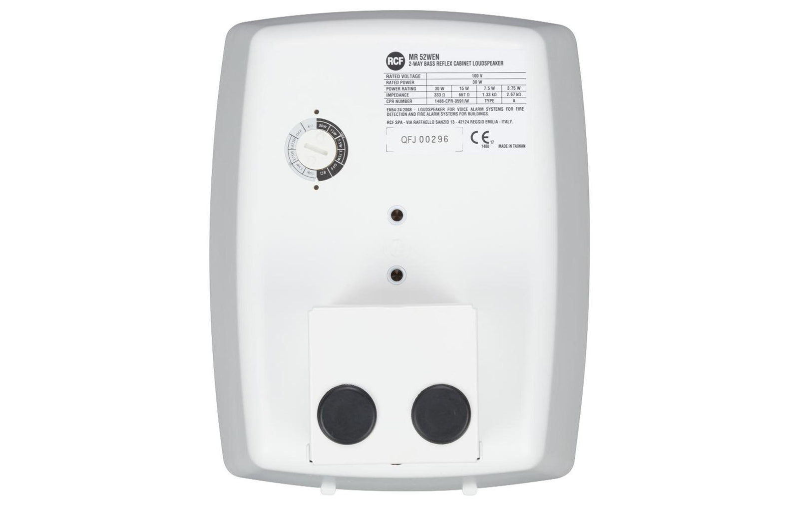 RCF MR 52EN Two-Way Bass Reflex Speaker White - 30W by RCF