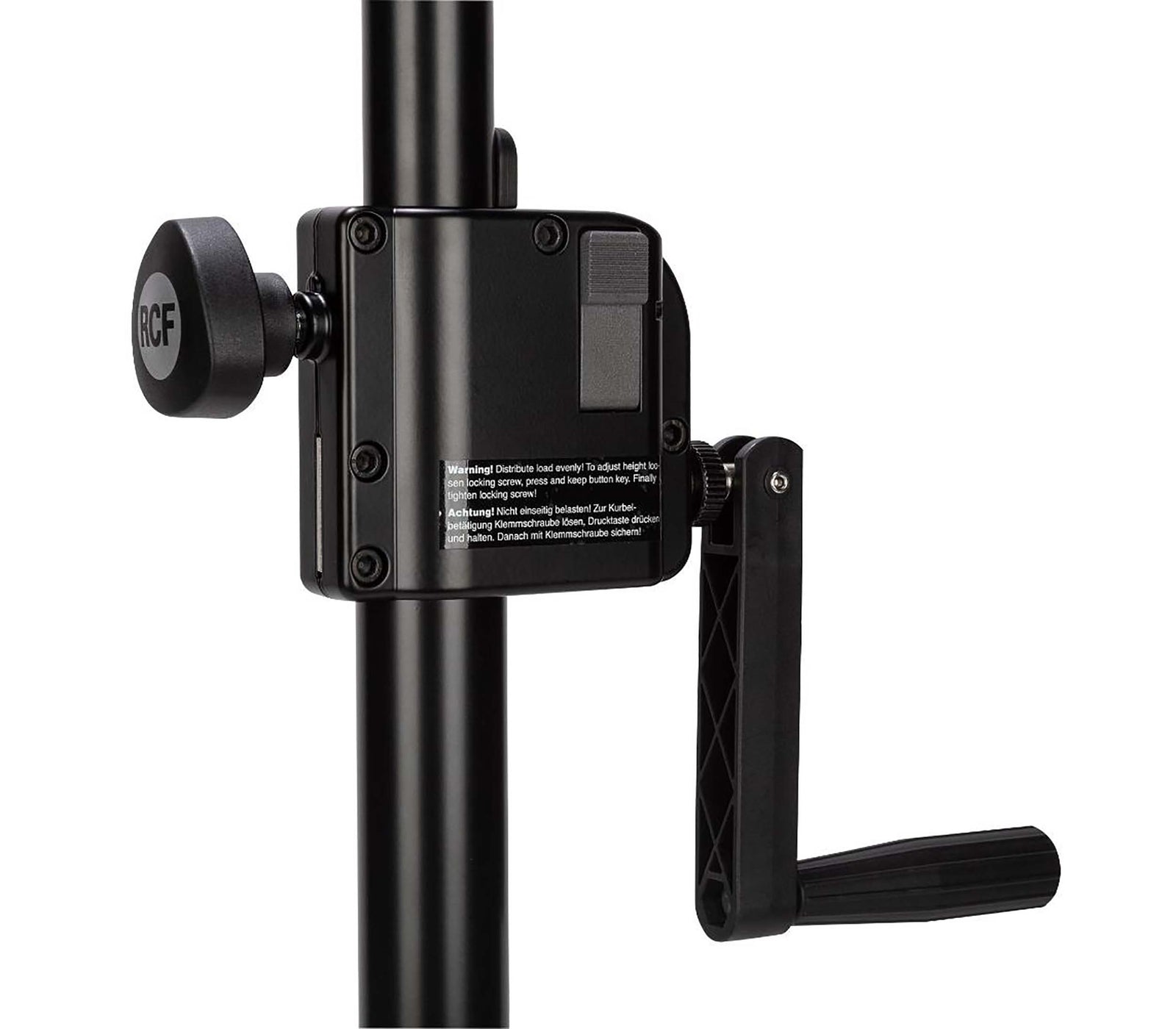 RCF AC PMX Heavy-Duty Adjustable Steel Speaker Pole Mount - Black by RCF