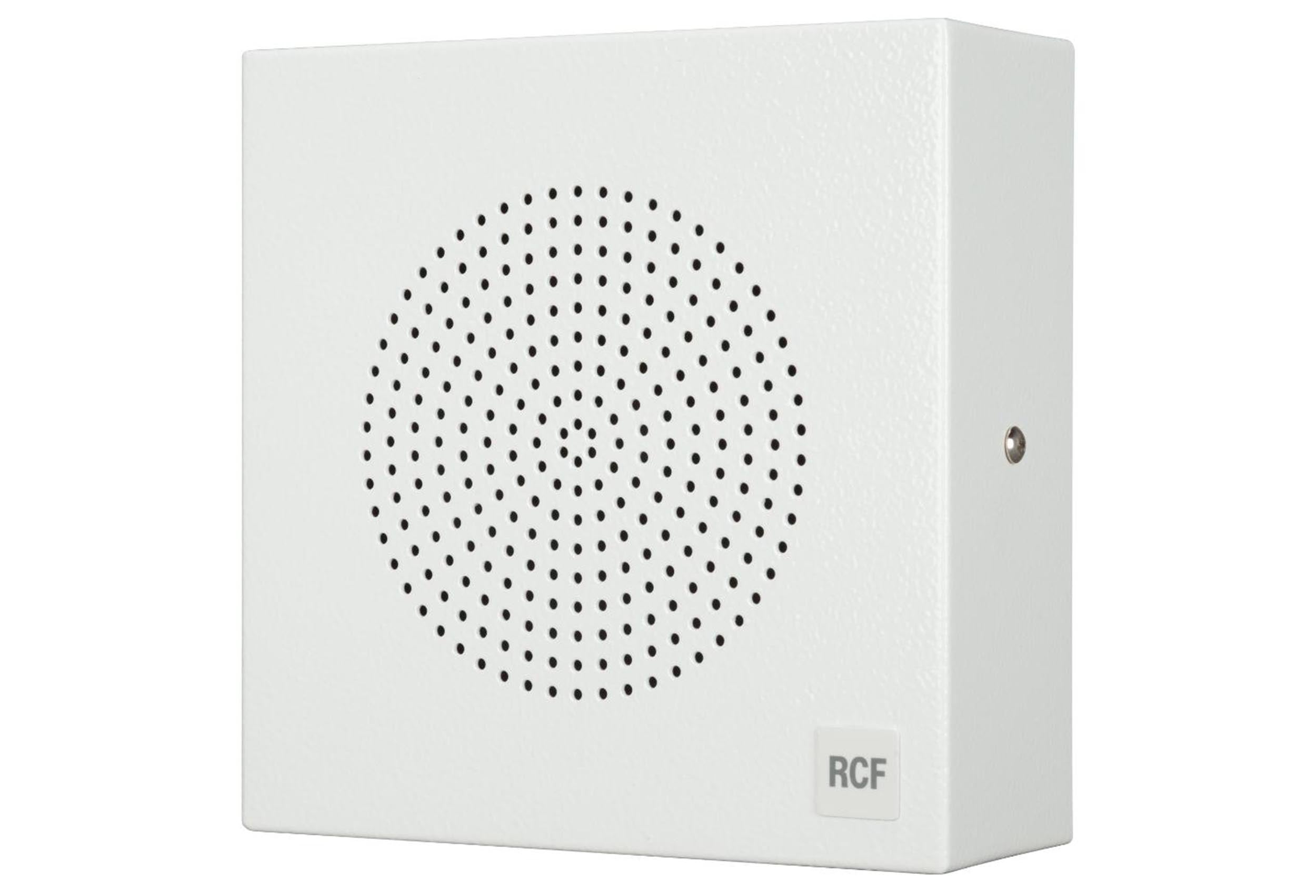 RCF DU 50EN 5-Inch Wall and Ceiling Universal Steel Speaker White - 70-100V by RCF