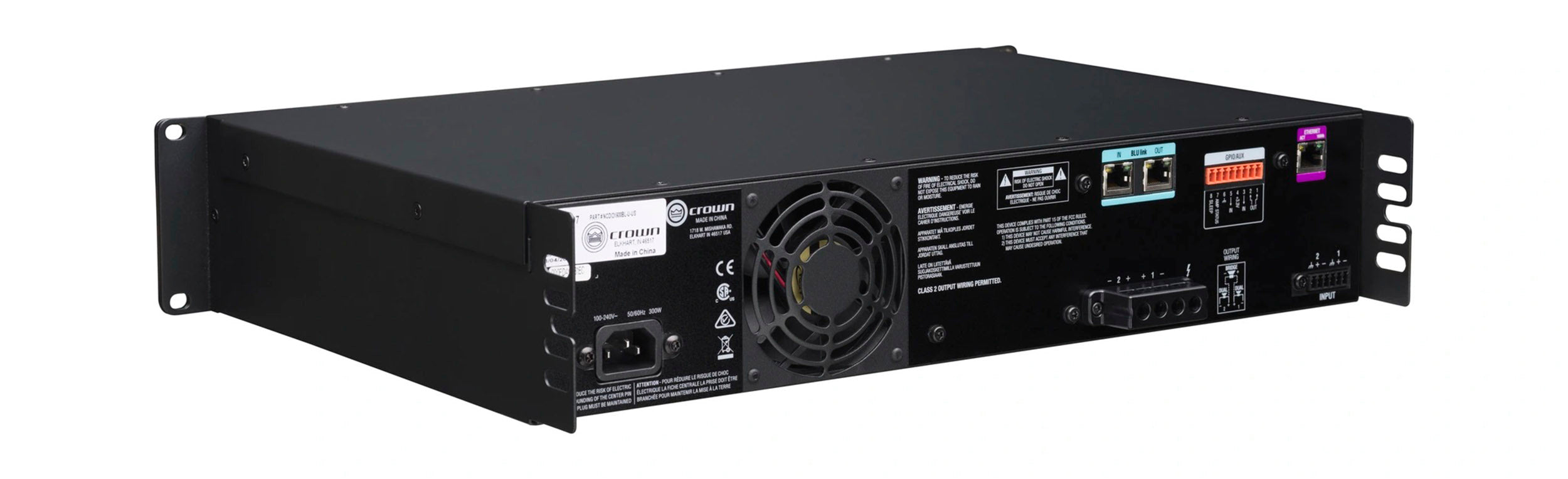 Crown CDI2X600BL 2-Channel Drive Core Series Power Amplifier with BLU link - 600W by Crown