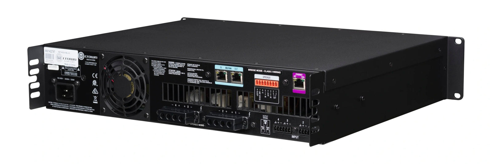 Crown CDI4X1200BL 4-Channel Drive Core Series Power Amplifier with BLU link - 1200 Watt by Crown