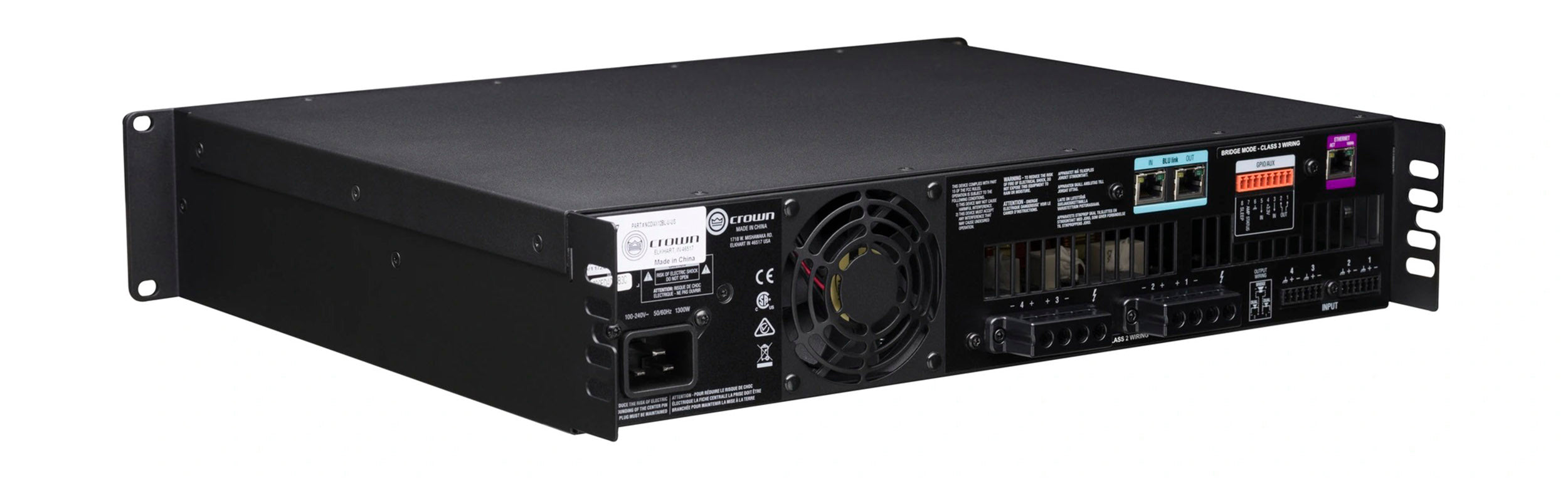 Crown CDI4X1200BL 4-Channel Drive Core Series Power Amplifier with BLU link - 1200 Watt by Crown