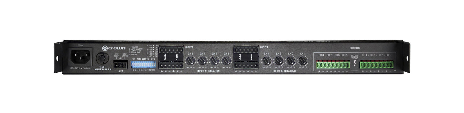 Crown Audio CT875 8-Channel Power Amplifier - 75 Watt by Crown