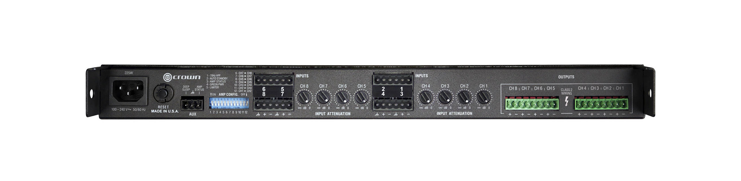 Crown Audio CT875 8-Channel Power Amplifier - 75 Watt by Crown