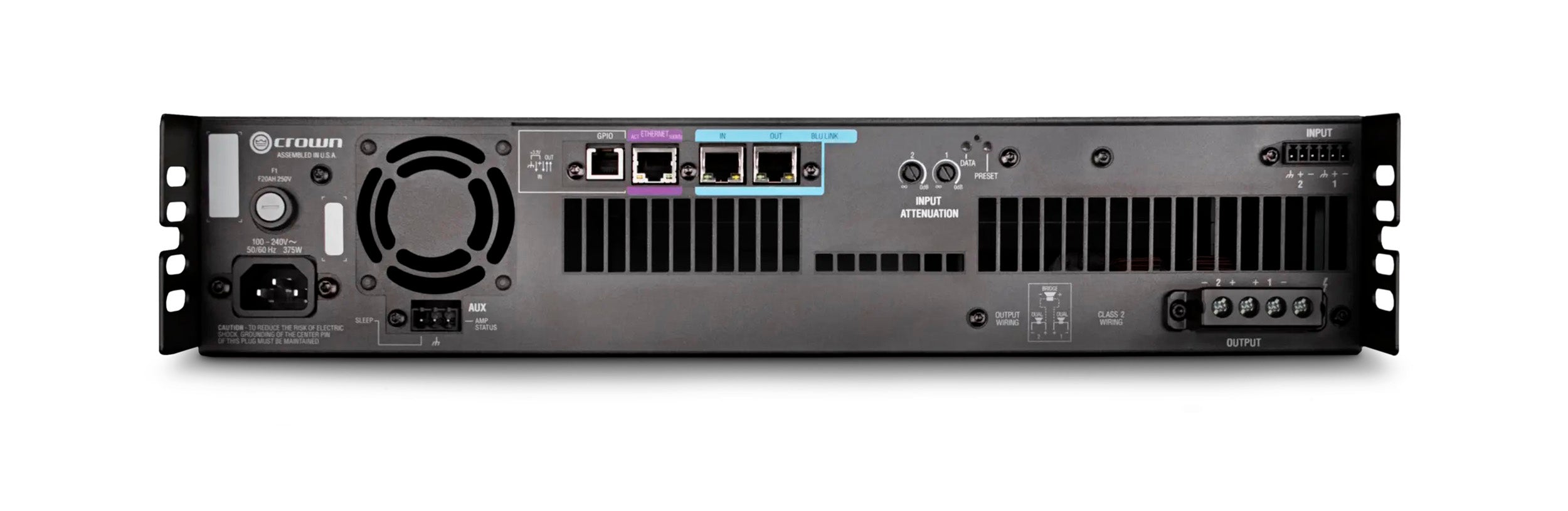 Crown DCI2X300N 2-Channel Drive Core Series Amplifier with BLU Link - 300 Watt by Crown