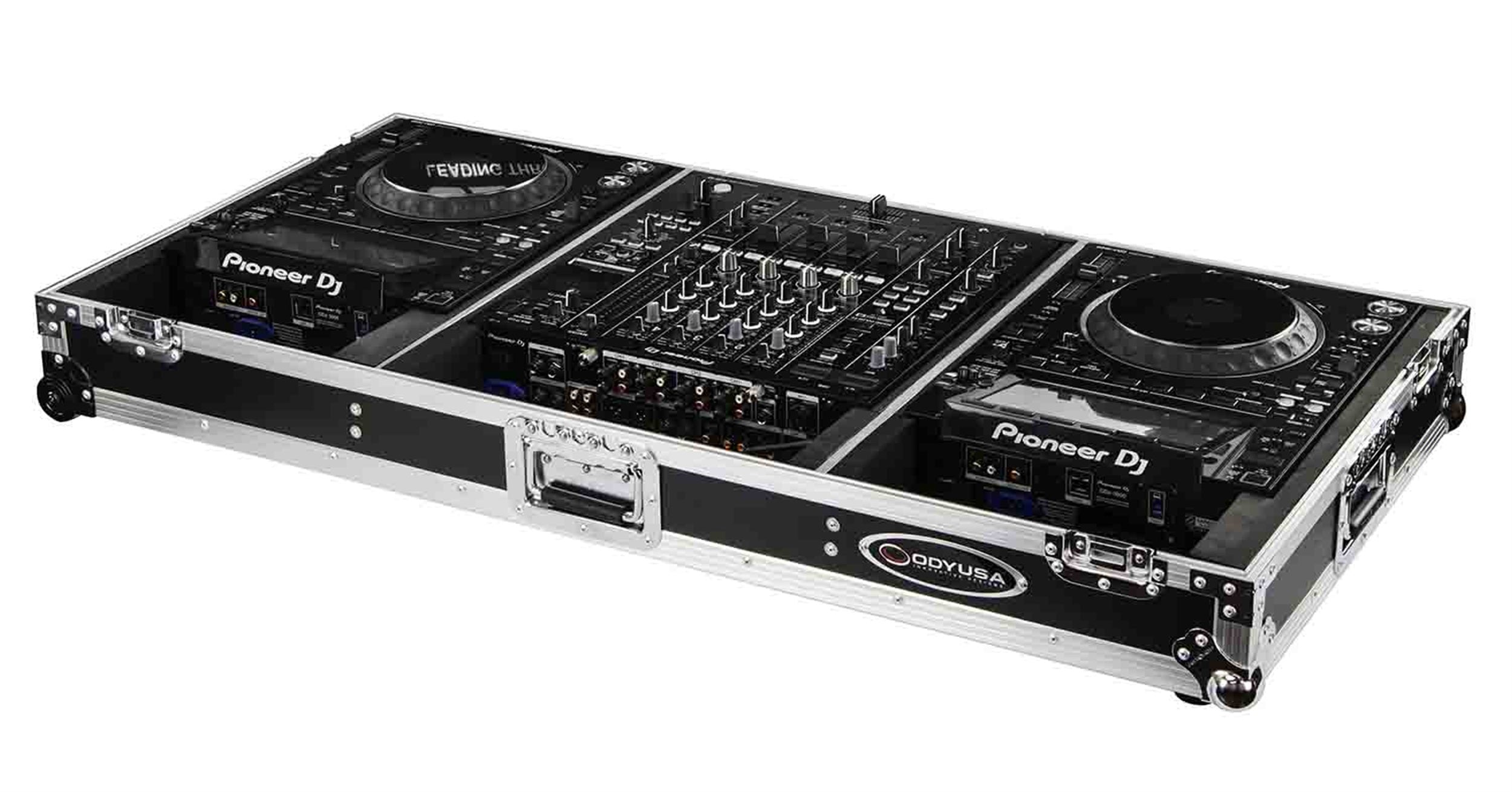 B-Stock: Odyssey FZDJMA9CDJW DJ Coffin Flight Case with Wheels for DJM-A9 and CDJ-3000 or Similar Size Gear by Odyssey