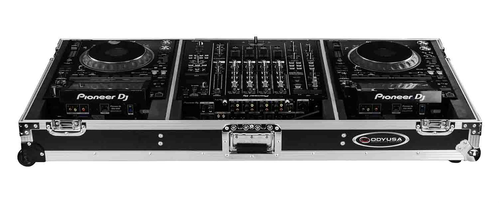 B-Stock: Odyssey FZDJMA9CDJW DJ Coffin Flight Case with Wheels for DJM-A9 and CDJ-3000 or Similar Size Gear by Odyssey