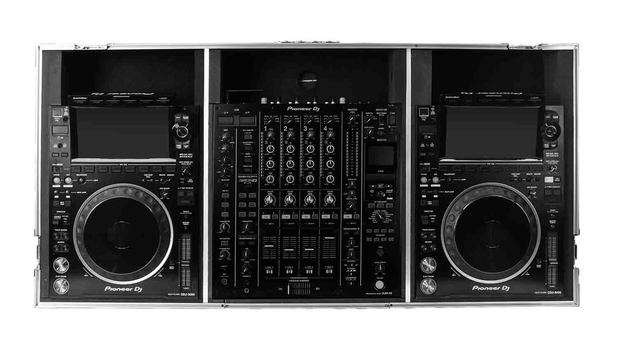 B-Stock: Odyssey FZDJMA9CDJW DJ Coffin Flight Case with Wheels for DJM-A9 and CDJ-3000 or Similar Size Gear by Odyssey
