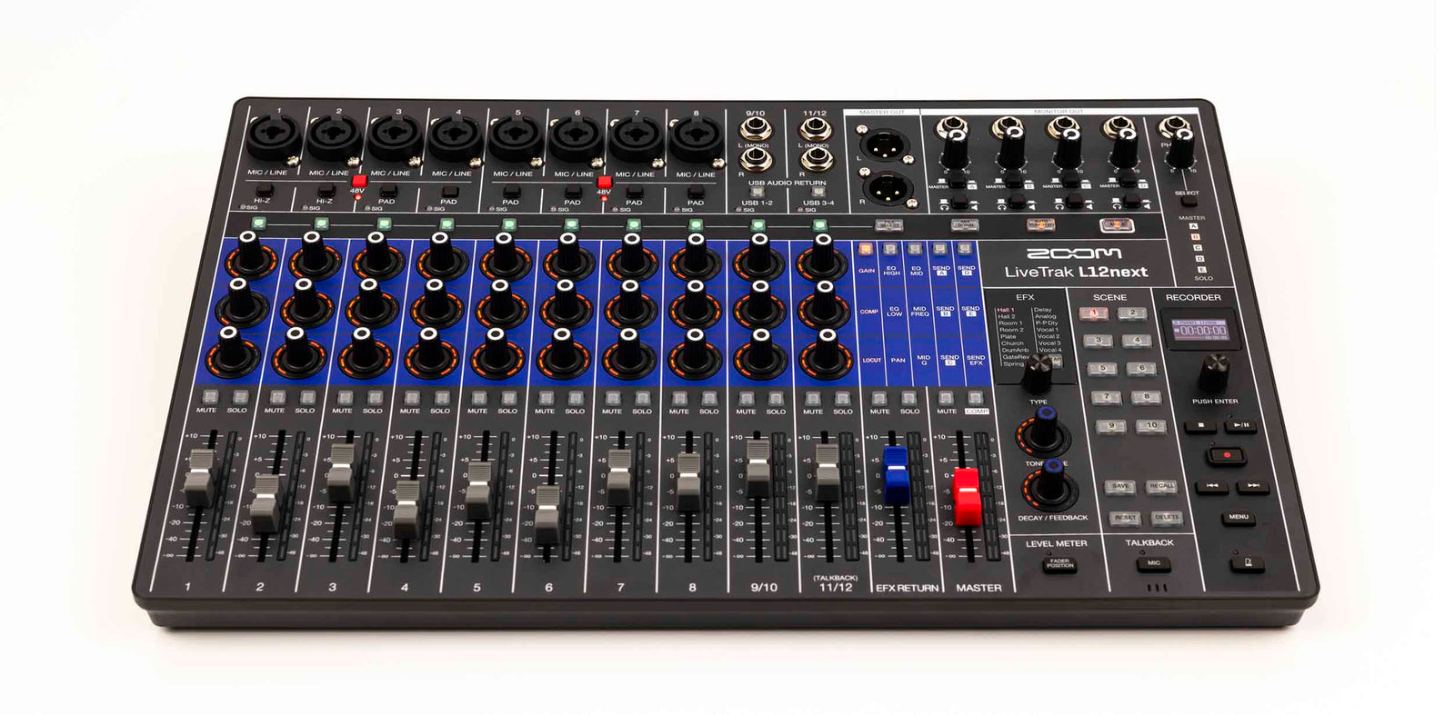 Zoom ZL12NEXT Professional Analog-Style Digital Audio Mixer with 5 Monitor Outputs by Zoom
