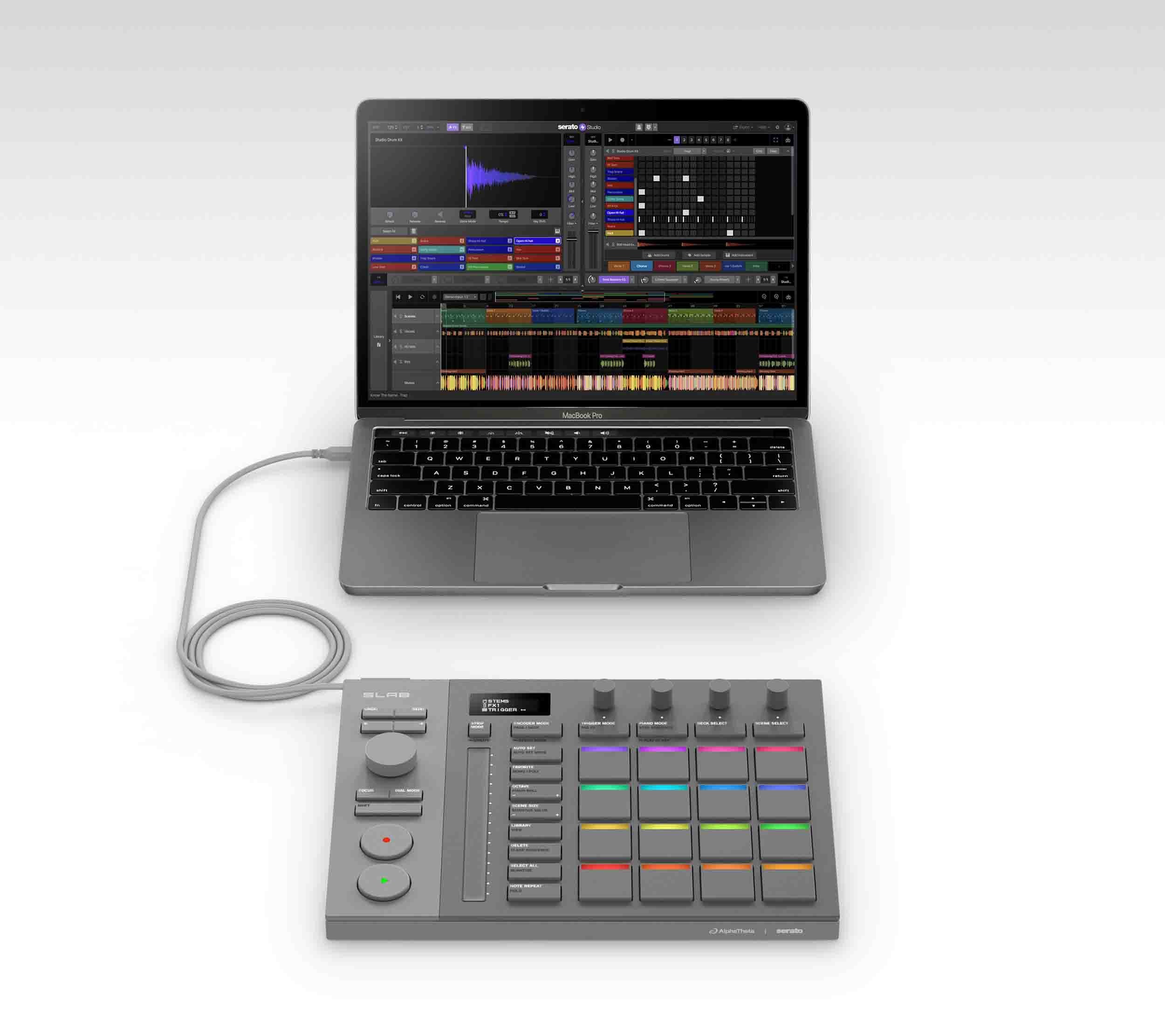 AlphaTheta SLAB MIDI Pad Controller for Serato Studio