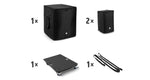 LD Systems D18G4XBAGSET Transport Set of Castor Board and Protective Covers for DAVE 18 G4X by LD Systems