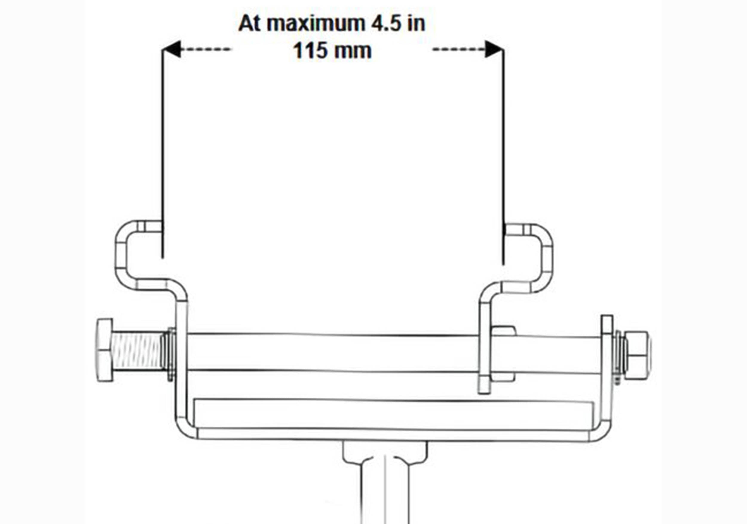 Odyssey LACTENTCLAMPB, 220 lbs Load Tent Clamp in Black by Odyssey