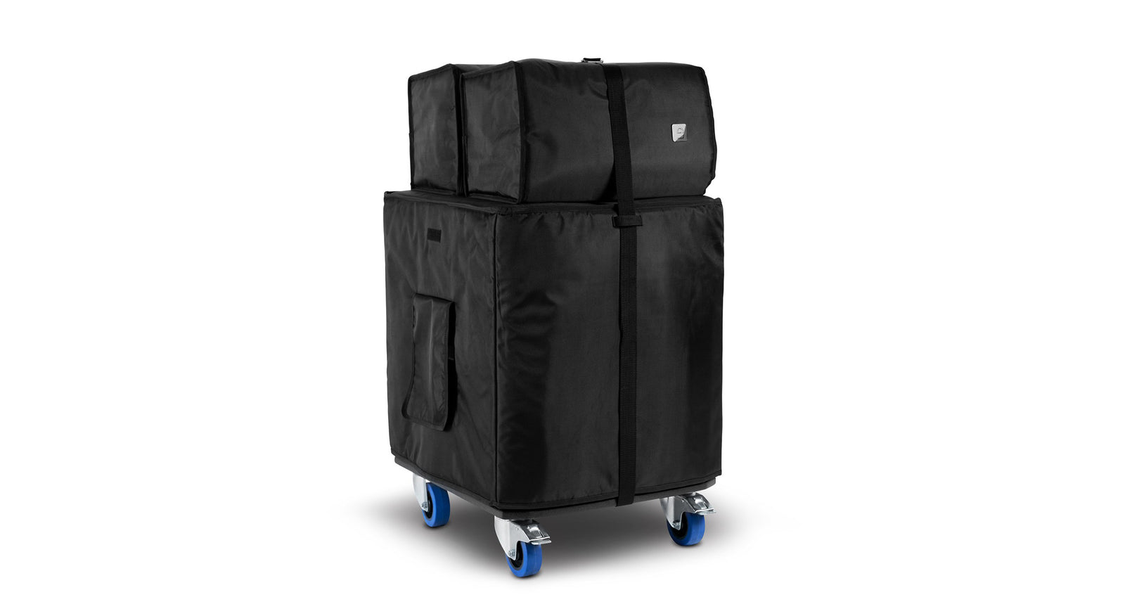LD Systems D12G4XBAGSET Heavy-Duty Transport Kit with All-in-One Protective Cover and Castor Set. by LD Systems