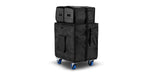 LD Systems D12G4XBAGSET Heavy-Duty Transport Kit with All-in-One Protective Cover and Castor Set. by LD Systems
