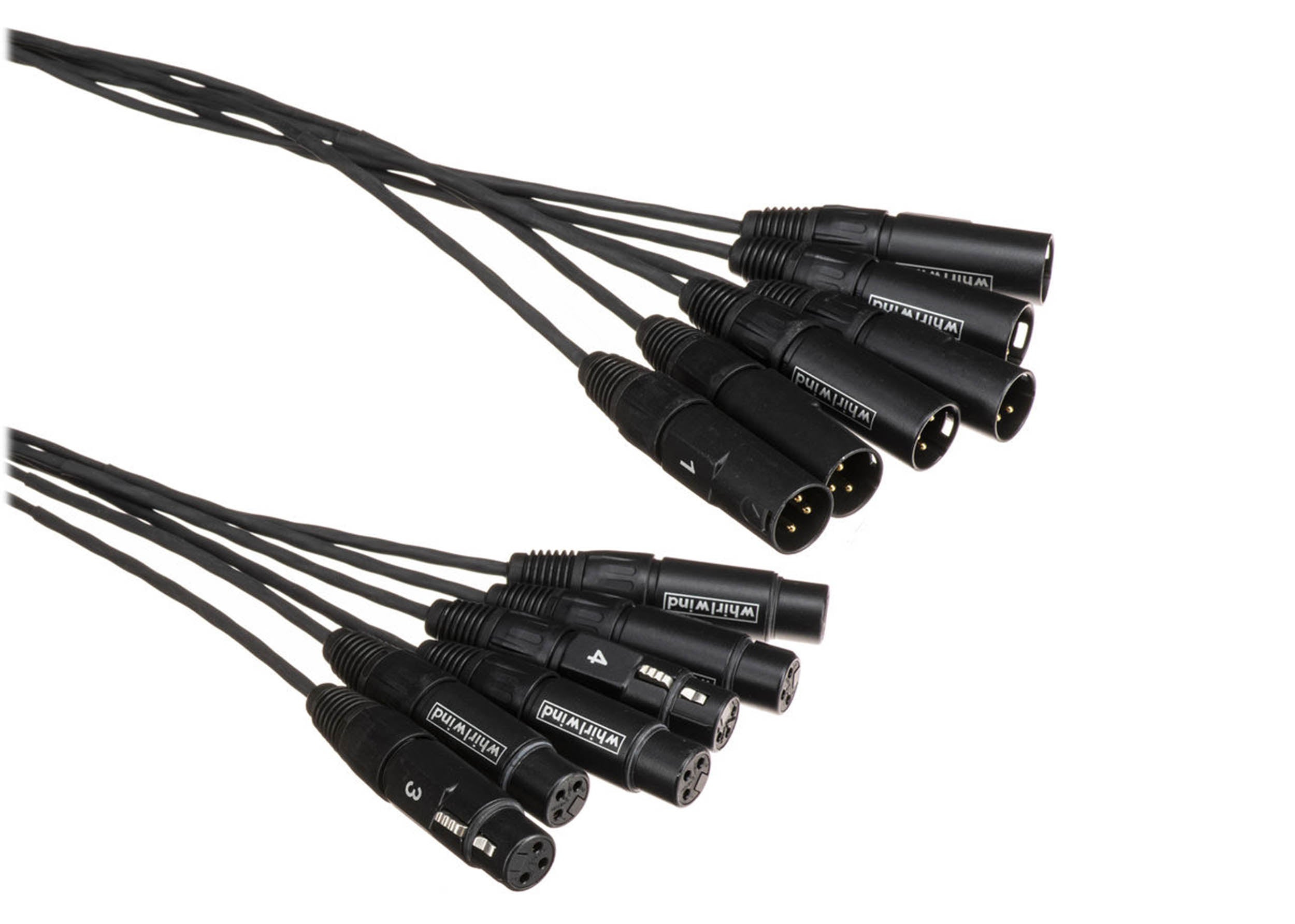 Whirlwind MT-6-F-M-25 Medusa 6-Channel XLR Female to XLR Male Snake Cable - 25 ft by Whirlwind