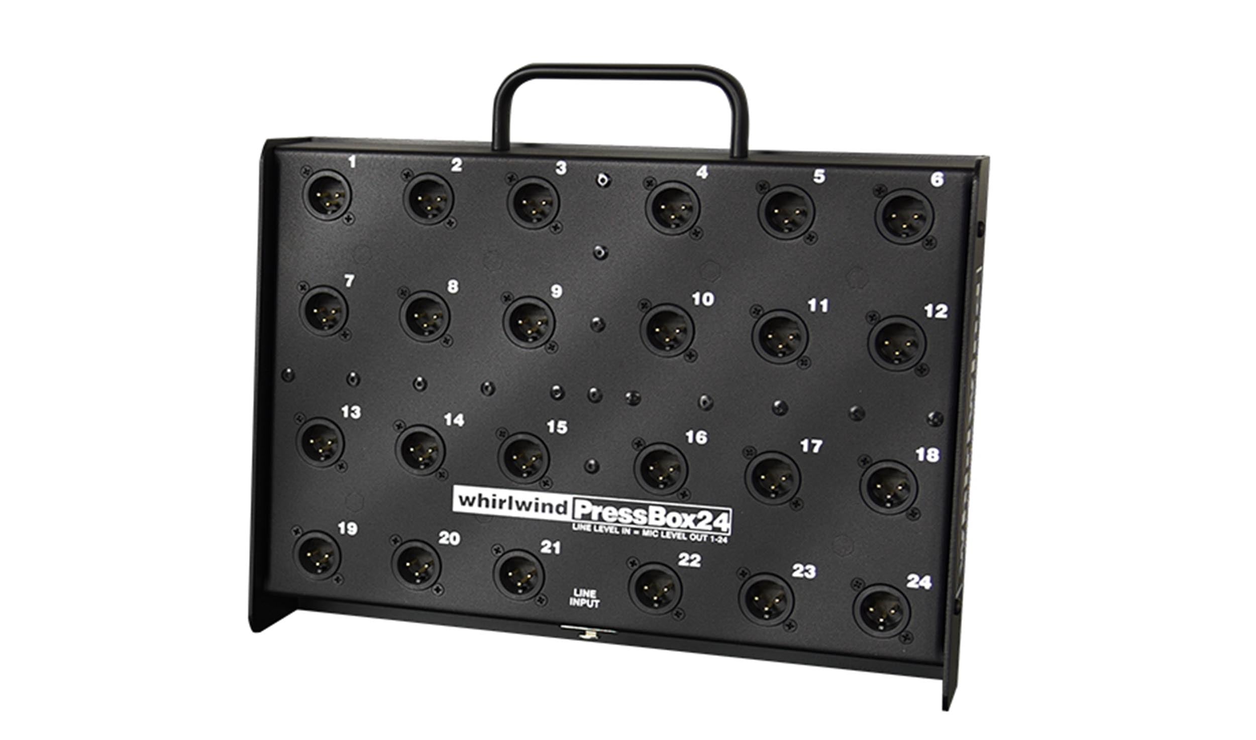 Whirlwind PB24 Passive Pressbox 1 Line Input to 24 Microphone Outputs by Whirlwind