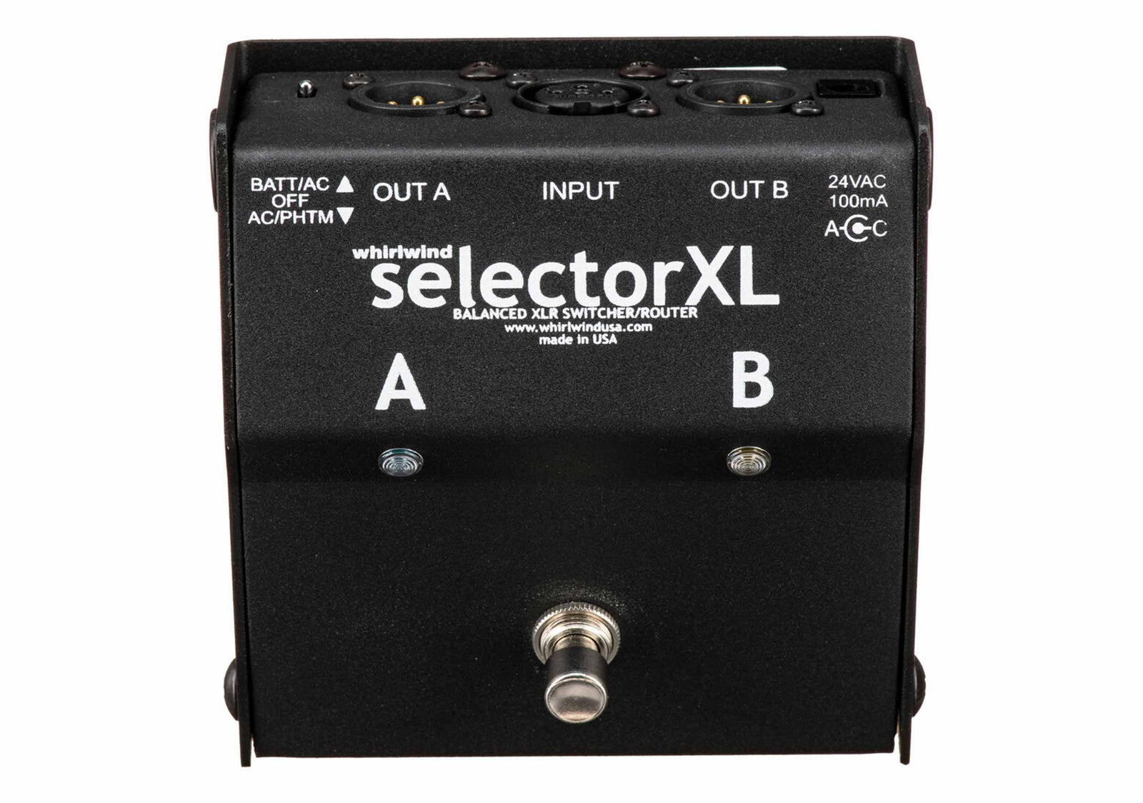 Whirlwind SELXL Footswitch Microphone Output Controller with XLR I/O by Whirlwind