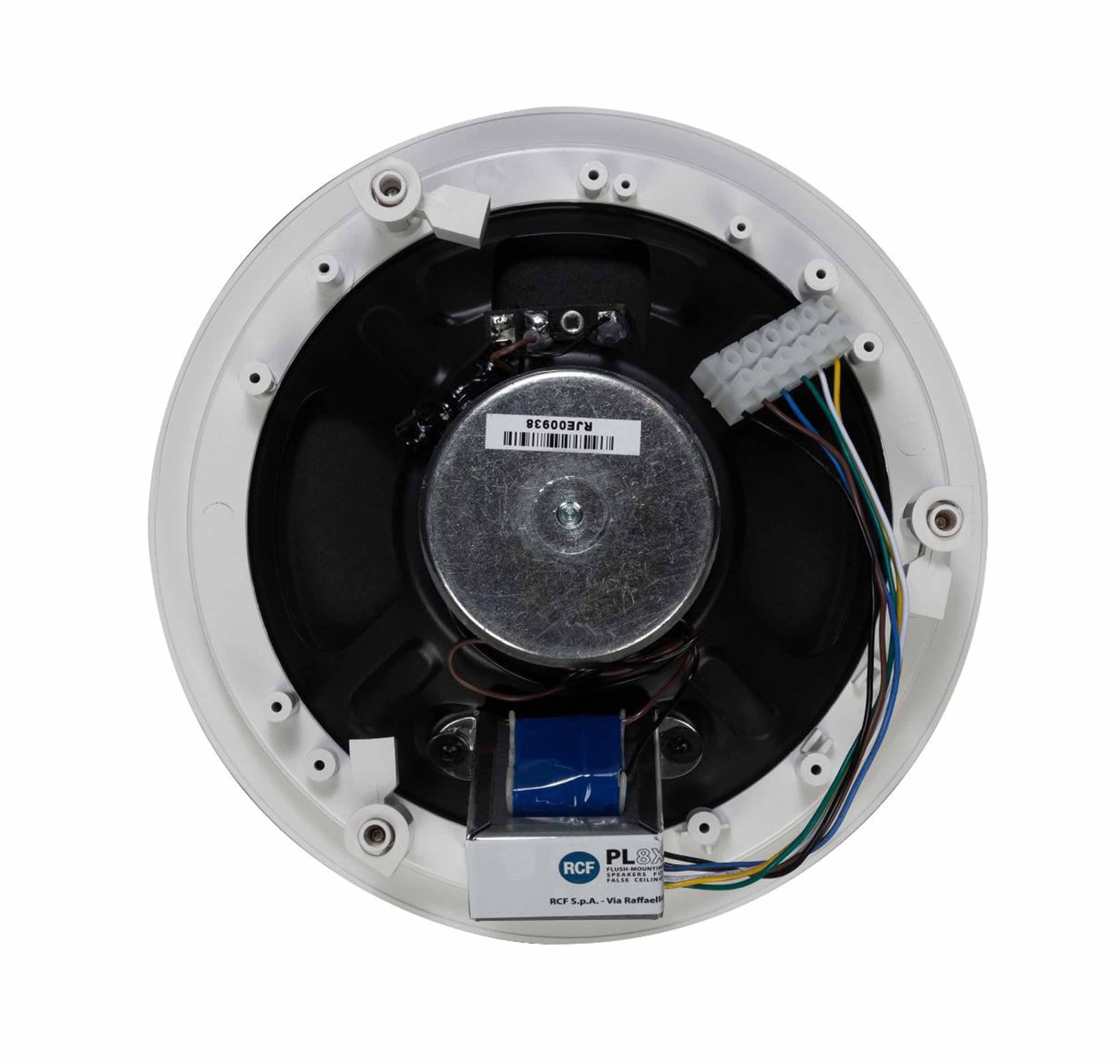 RCF PL8X W Coaxial Ceiling Speaker with 8-Inch Woofer - White by RCF