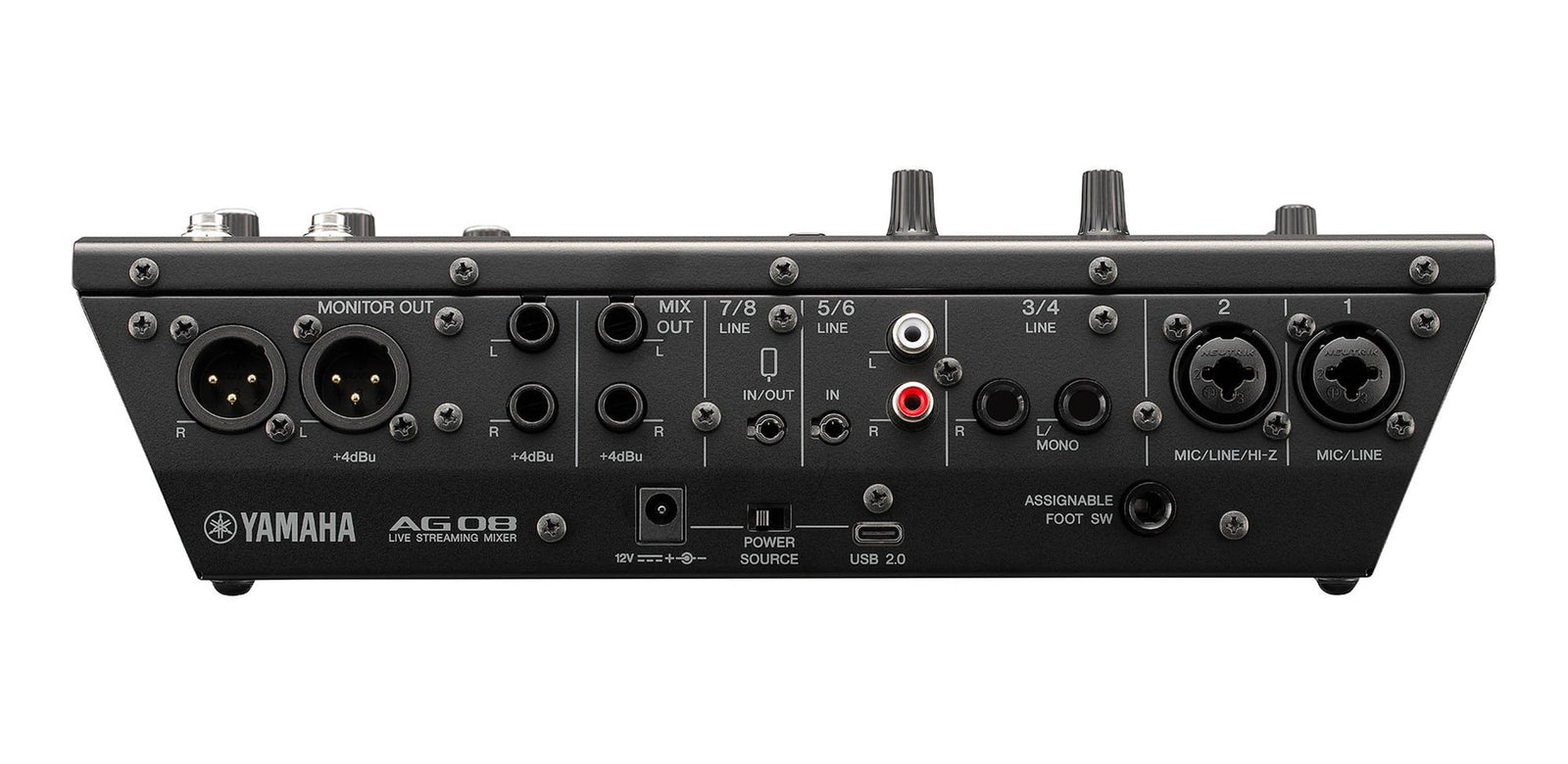 Yamaha AG08 B 8-Channel Streaming Mixer for Mac/PC - Black by Yamaha