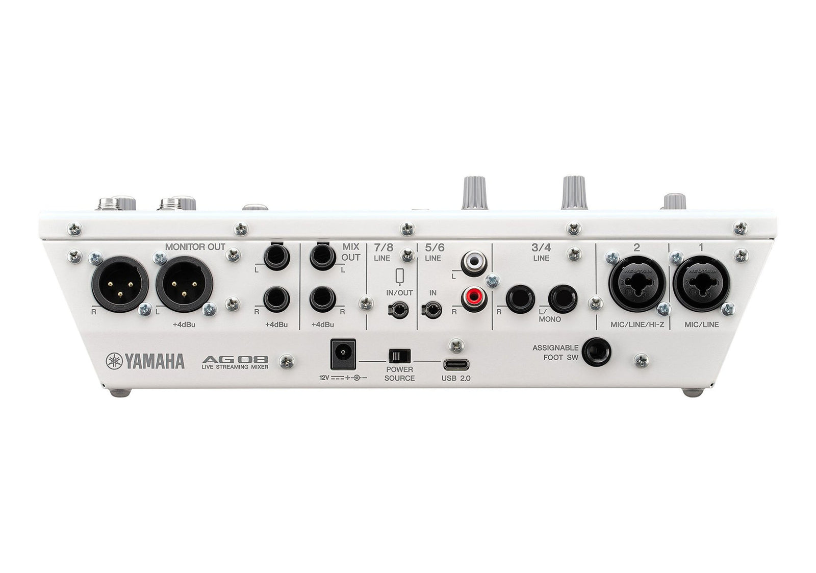 Yamaha AG08 W 8-Channel Streaming Mixer for Mac/PC - White by Yamaha