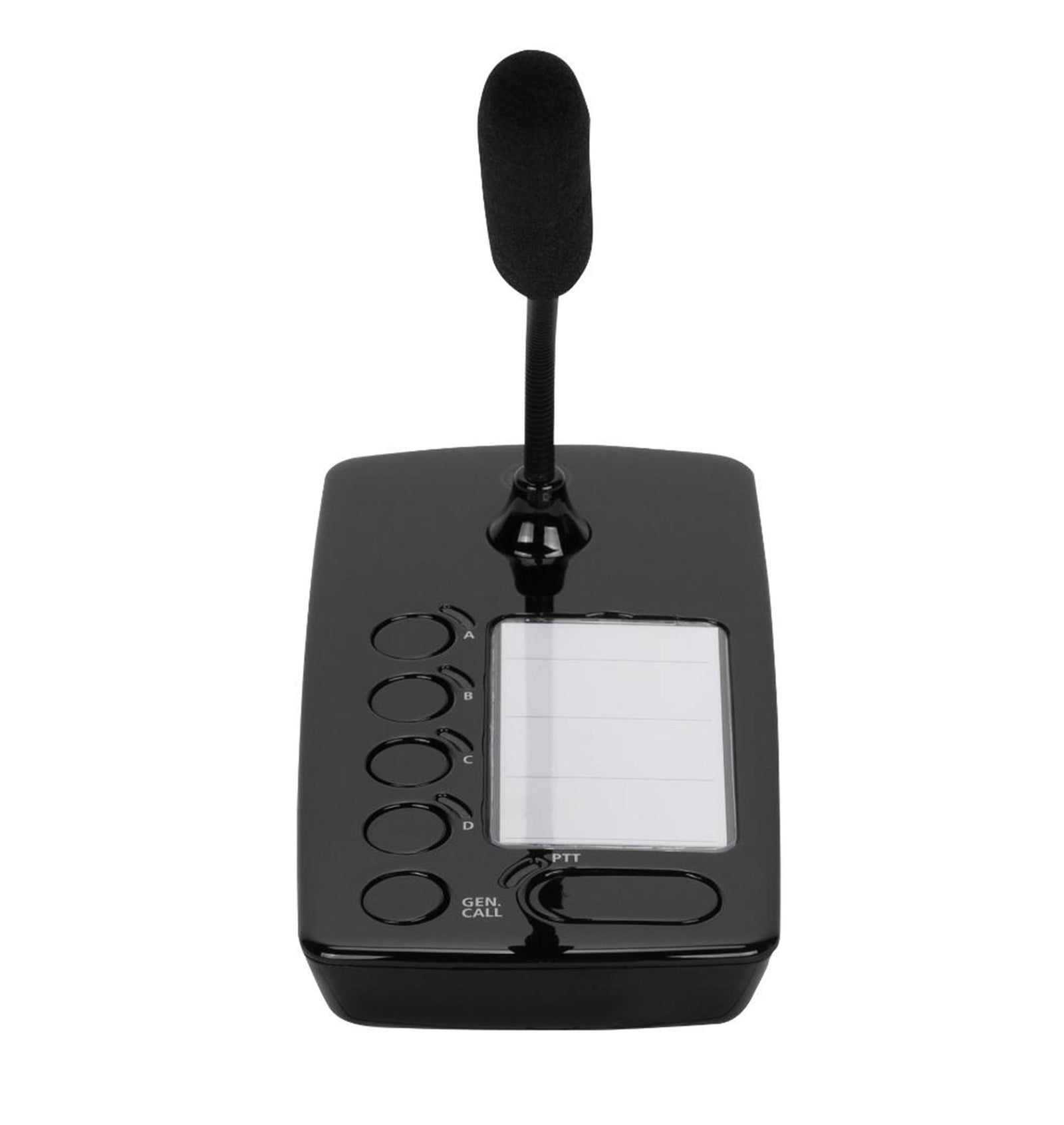 RCF BM 404 Desktop Paging Microphone with 230mm Gooseneck - Black by RCF