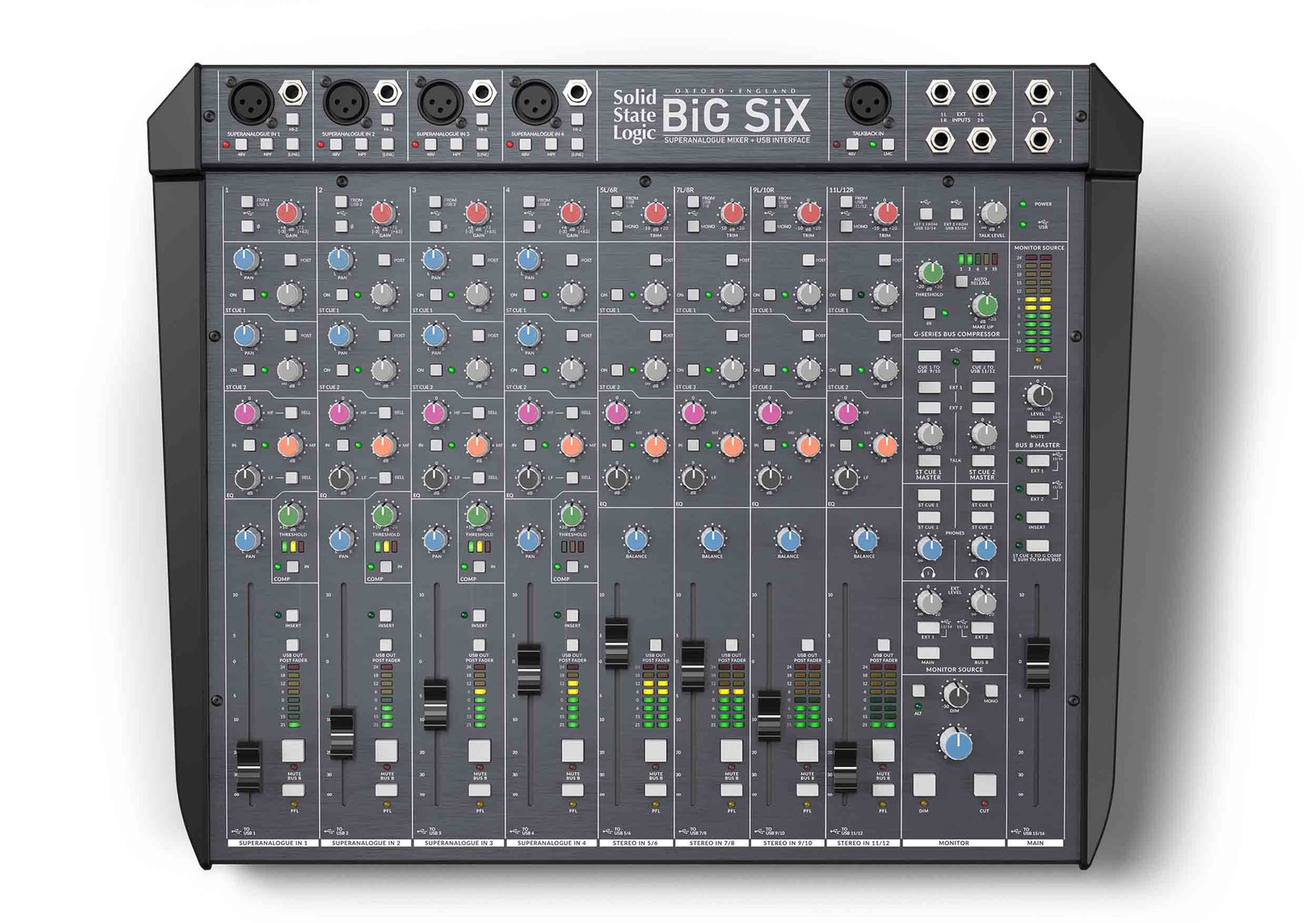 Solid State Logic BIGSIX 12-Channel SuperAnalogue Mixing Console and USB Audio Interface by SSL