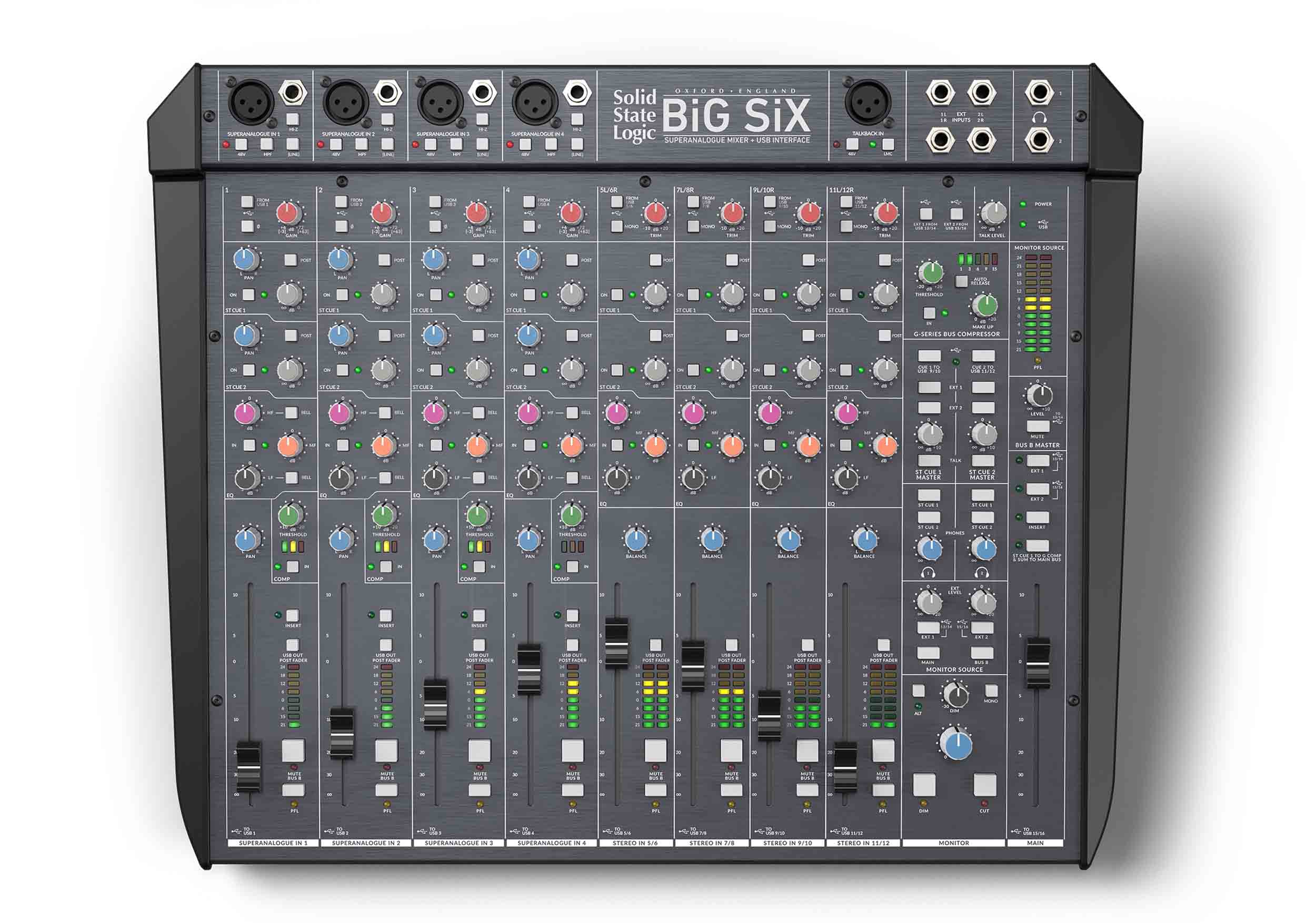 Solid State Logic BIGSIX 12-Channel SuperAnalogue Mixing Console and USB Audio Interface by SSL