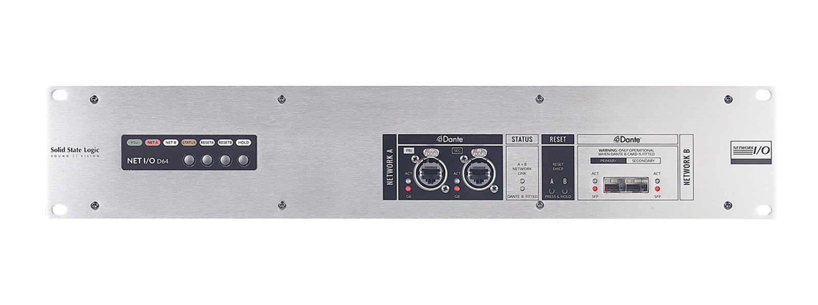 Solid State Logic Network I/O D64 64-Channel AES to Dante Converter by SSL