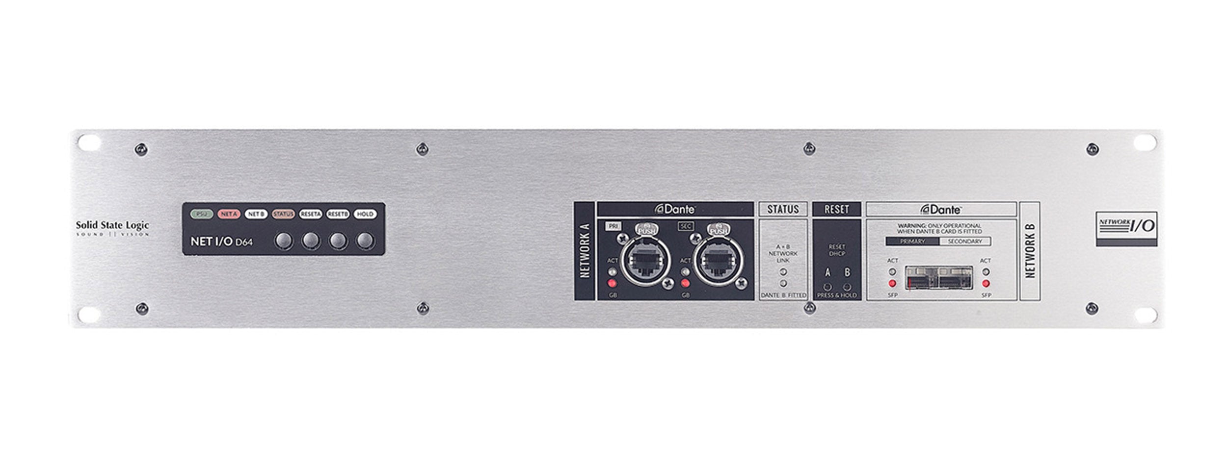 Solid State Logic Network I/O D64 64-Channel AES to Dante Converter by SSL