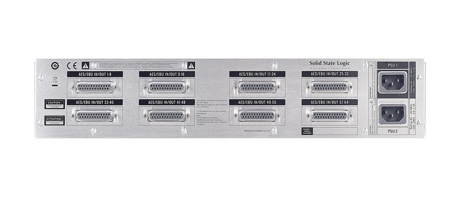 Solid State Logic Network I/O D64 64-Channel AES to Dante Converter by SSL