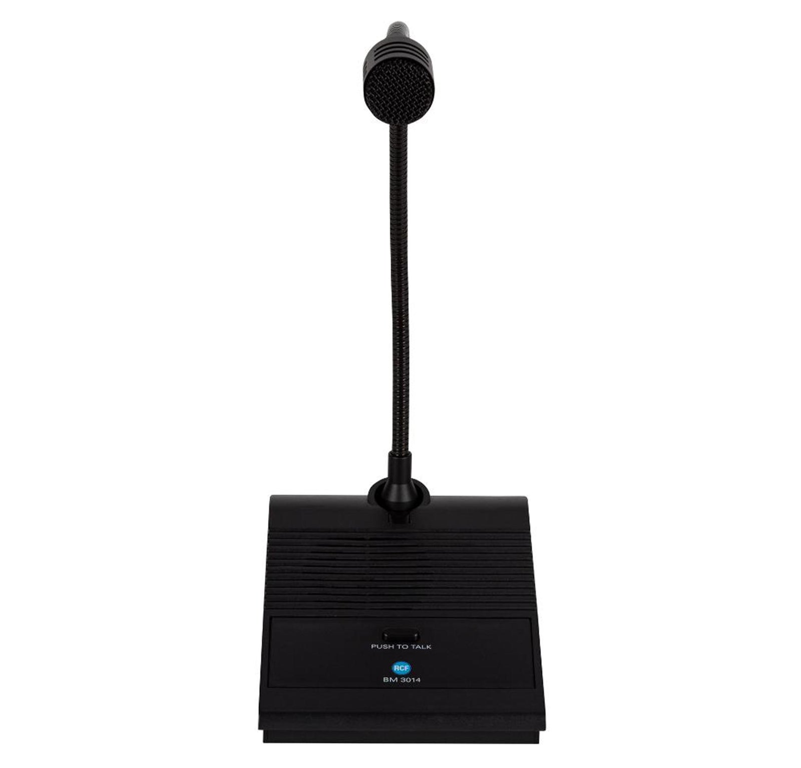 RCF BM 3014 Preamplified Paging Microphone with 320 mm Gooseneck - Black by RCF