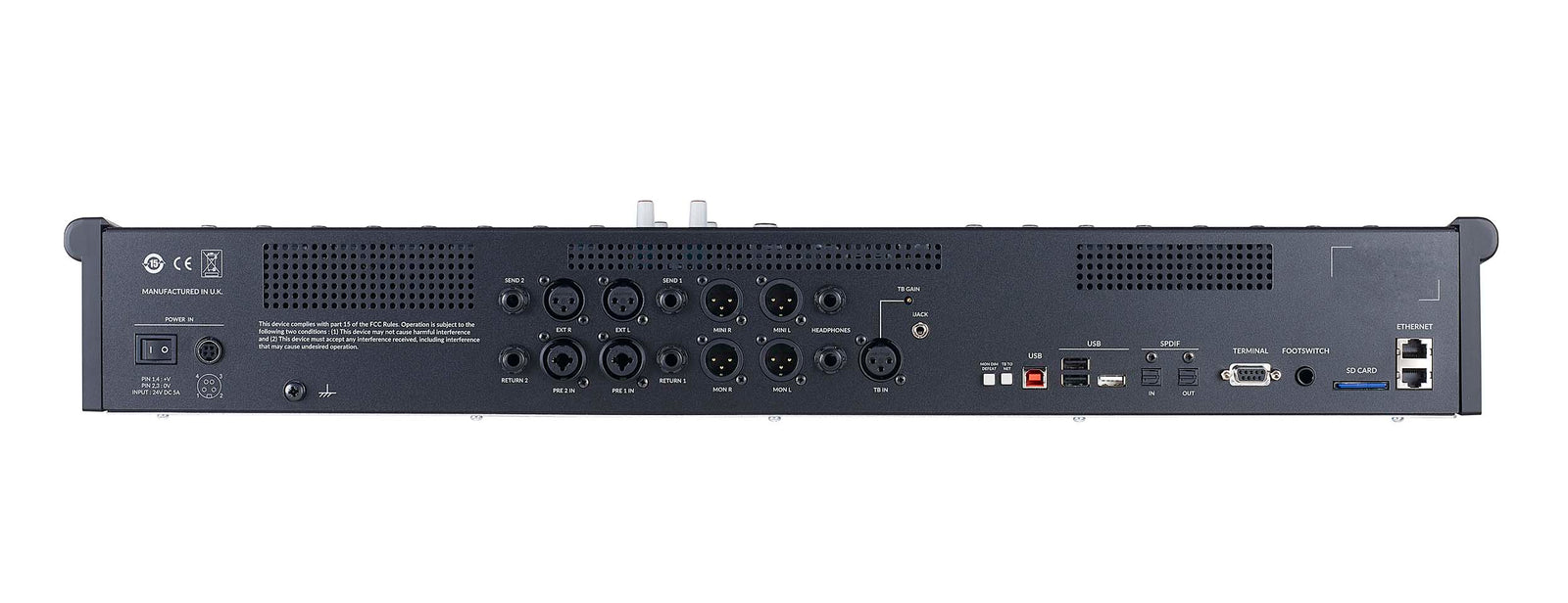 Solid State Logic NUCLEUS2 16-Fader DAW Controller with Dante Audio Interface by SSL