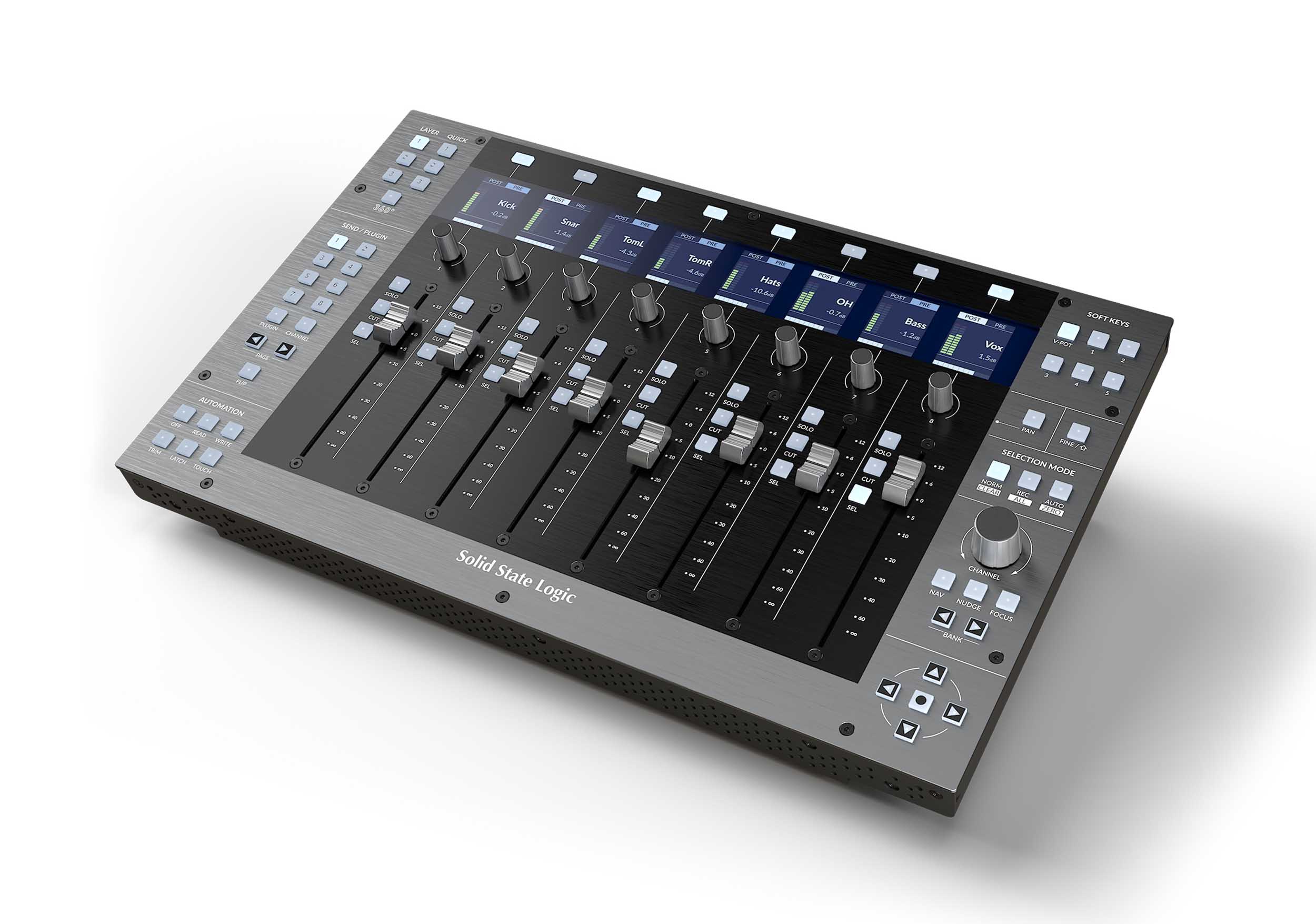 Solid State Logic UF8 DAW Controller 8-Channel Motorized Fader Surface with SSL 360° Integration by SSL