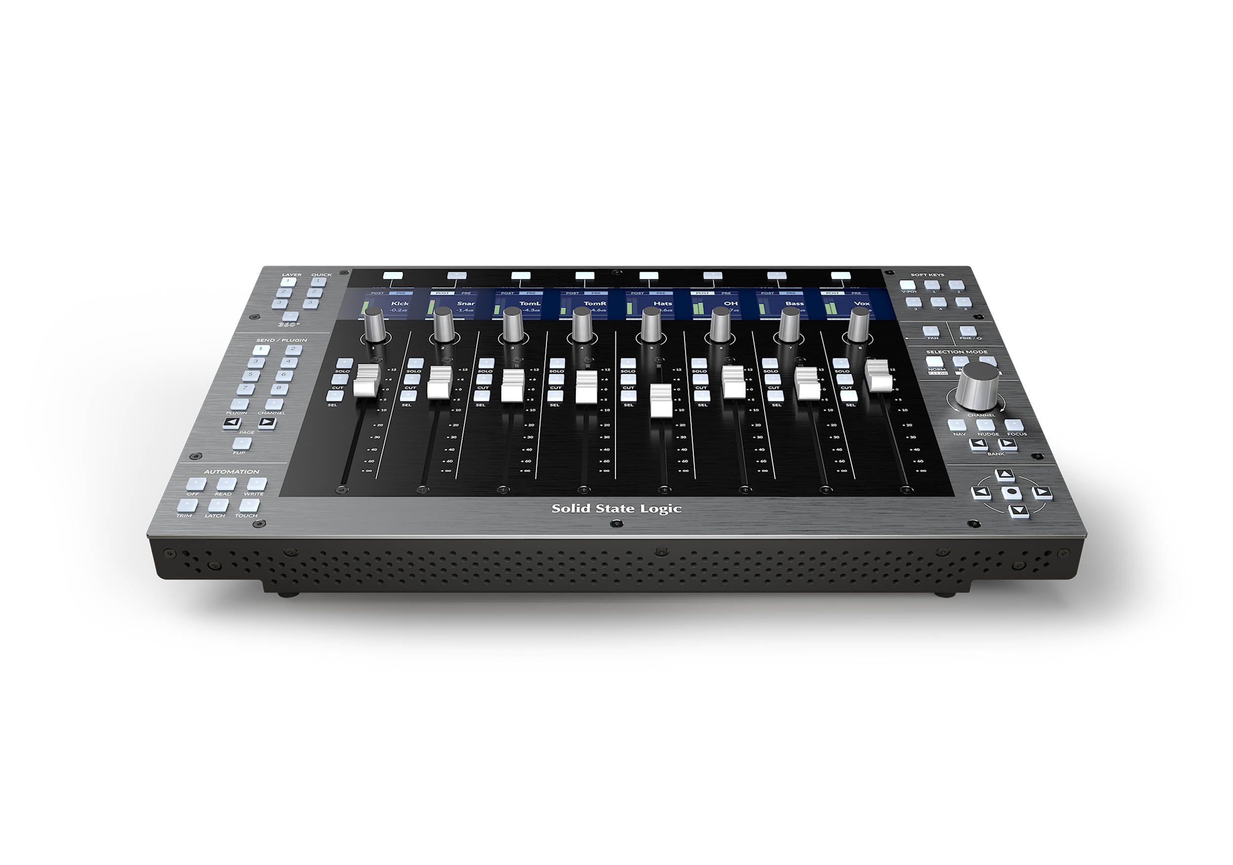 Solid State Logic UF8 DAW Controller 8-Channel Motorized Fader Surface with SSL 360° Integration by SSL