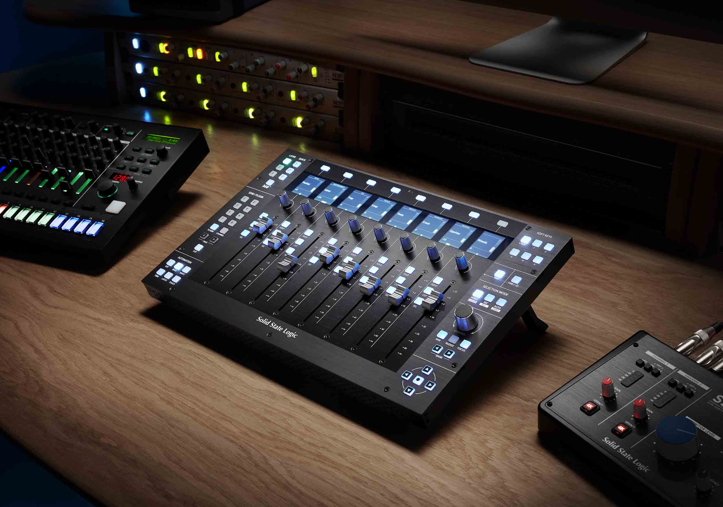 Solid State Logic UF8 DAW Controller 8-Channel Motorized Fader Surface with SSL 360° Integration by SSL