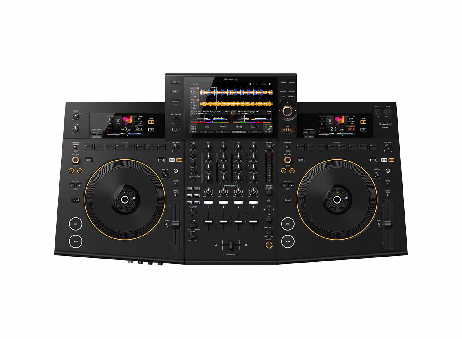 Pioneer OPUS-QUAD Professional All-In-One DJ System with Decksaver Polycarbonate Protection Cover by Pioneer DJ