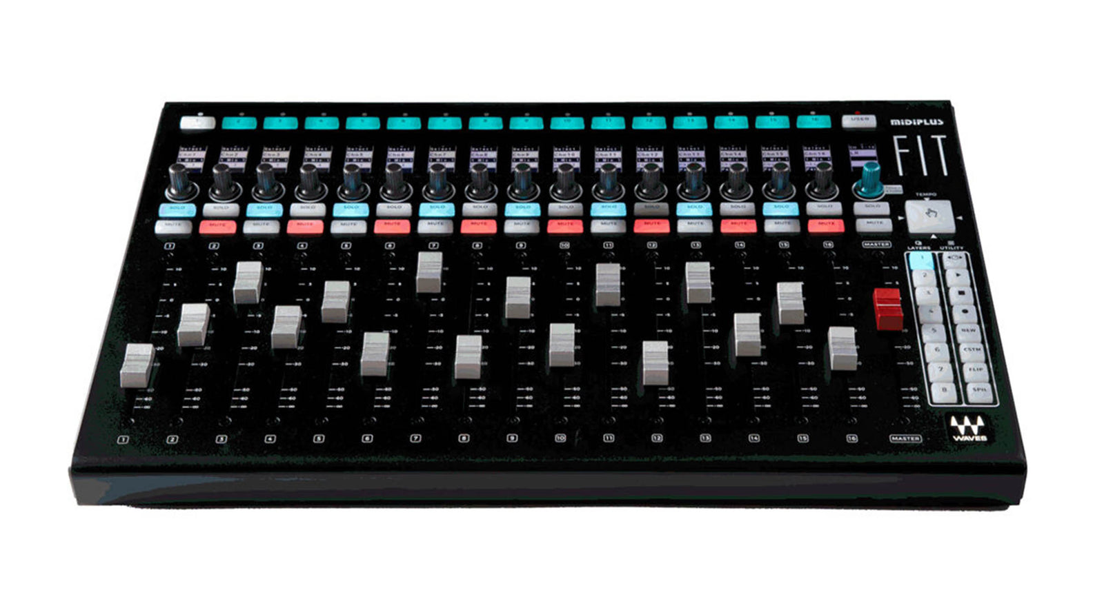 Waves CMBLVDSP64R1 eMotion LV1 64-Channel Mixer System with Extreme Server-C, 64-Input Stagebox by Waves