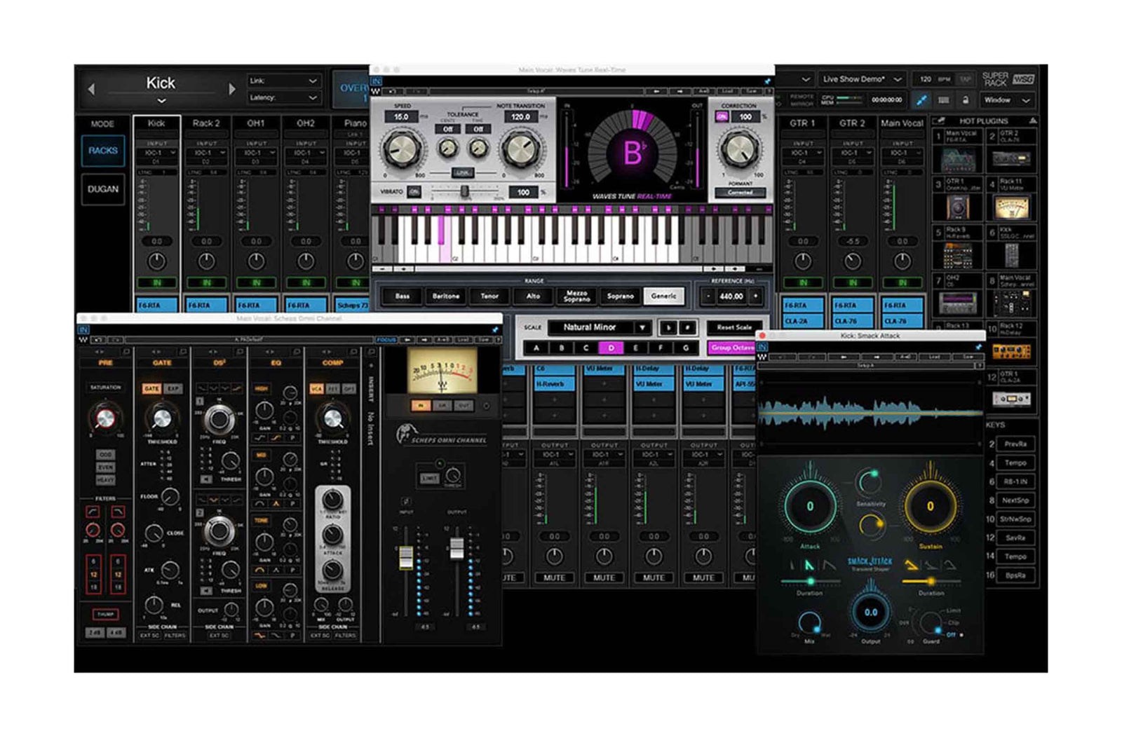 Waves SPRCK SuperRack Advanced Live Sound Processing Software by Waves