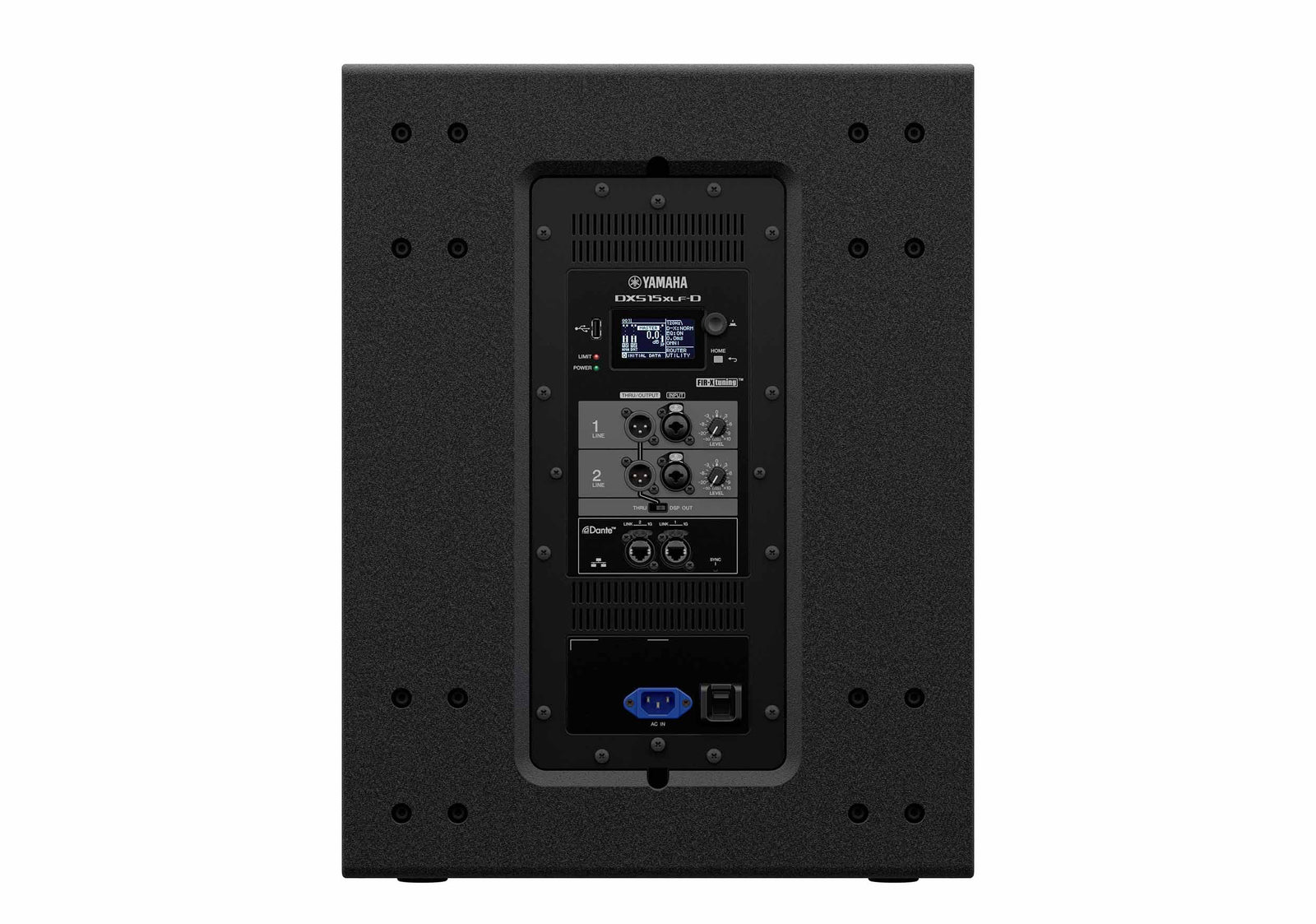 Yamaha DXS15XLF-D 15" Two-Way Powered Subwoofer, Dante Equipped by Yamaha